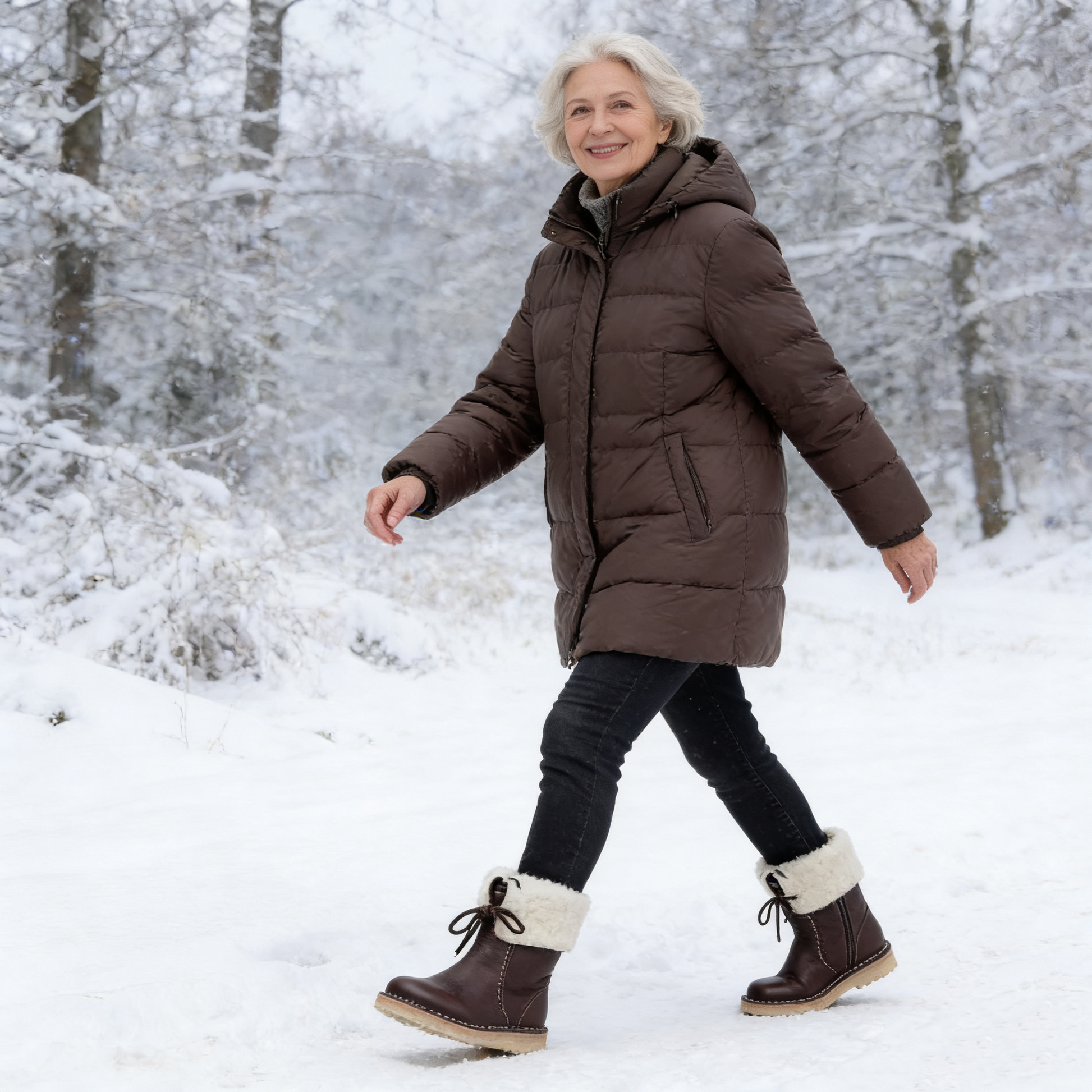 ROOREN® - Ergonomicky tvarovaná zimní ortopedická obuv pro úlevu od bolesti nohou, kolen a zad - Dámské