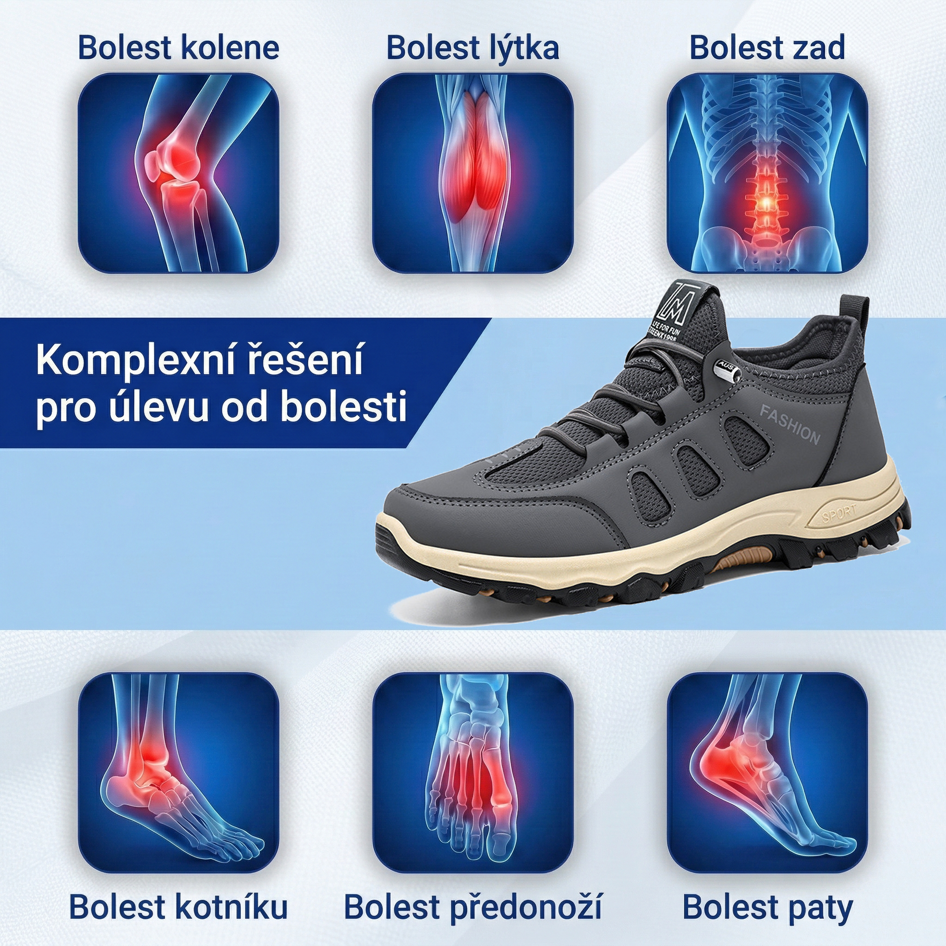 🔥50% sleva - Nenechte si to ujít! | Pánské outdoorové boty SLANCKS® | S oporou klenby. Protiskluzové a prodyšné pro celodenní pohodlí.