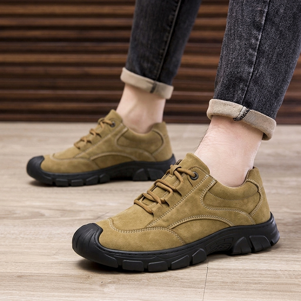 ⏰Sconto del 70% oggi - Non perdete l'occasione! 👞Nuovissime scarpe ortopediche in pelle scamosciata, impermeabili e antiscivolo🦶 Alleviano facilmente il dolore ai piedi
