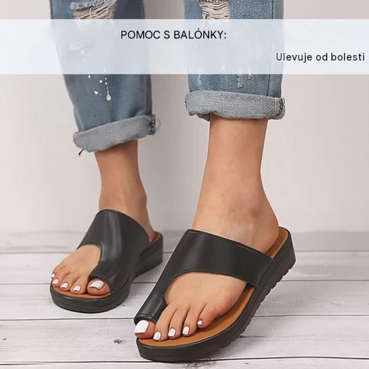 Orthofit: ergonomicky tvarované sandály, které poskytují maximální pohodlí a svěžest a korigují hallux valgus (vbočený palec).