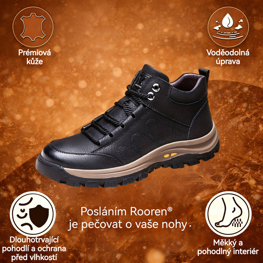 【⏰Dnes sleva 70 % - Končí brzy🔥】Protiskluzová a hřejivá turistická obuv ROOREN® - Vyrobena z italské hovězí kůže, s konstrukcí na podporu klenby, pohodlná a odolná, zmírňuje nepohodlí nohou!
