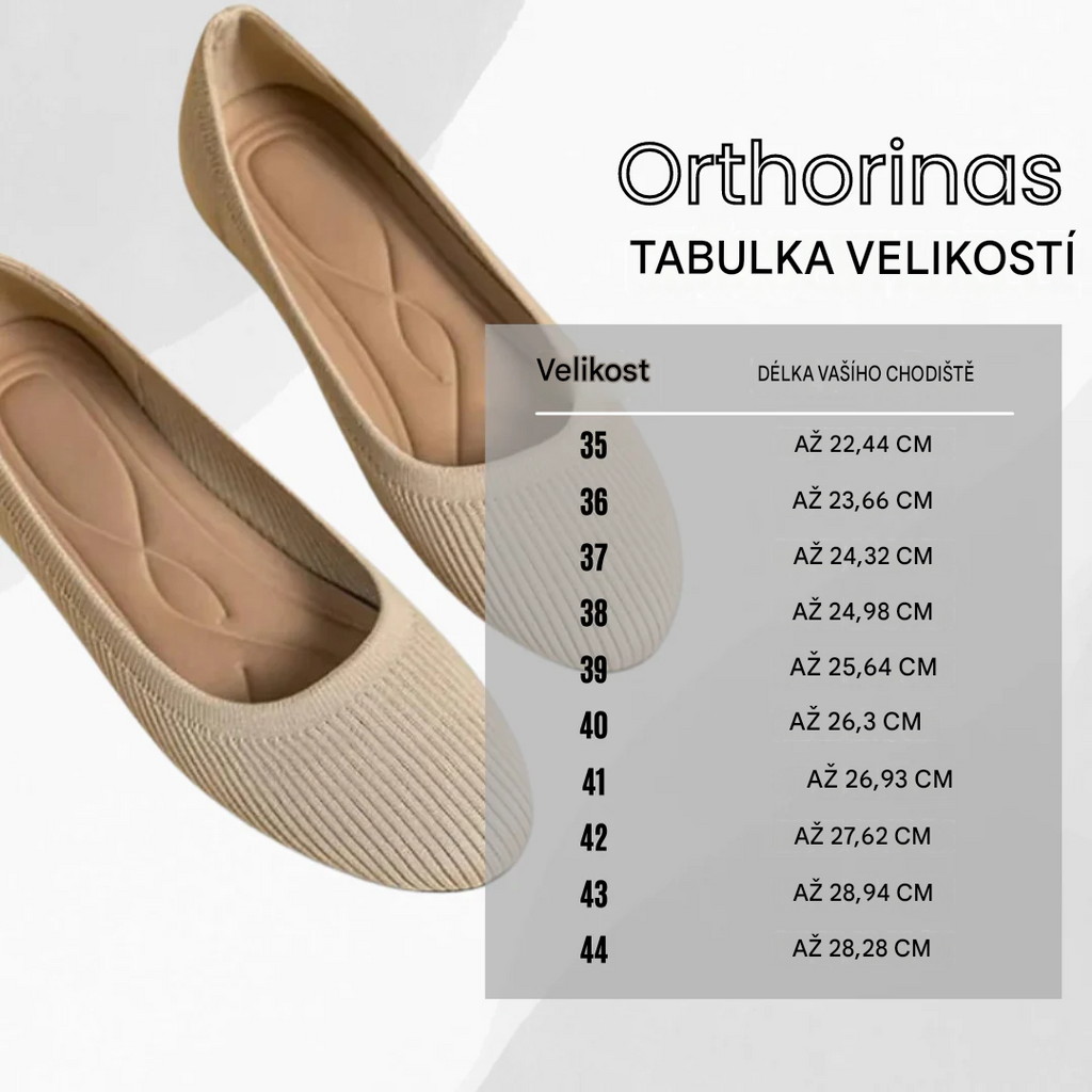 Orthorinas – ergonomické balerínky pro maximální pohodlí