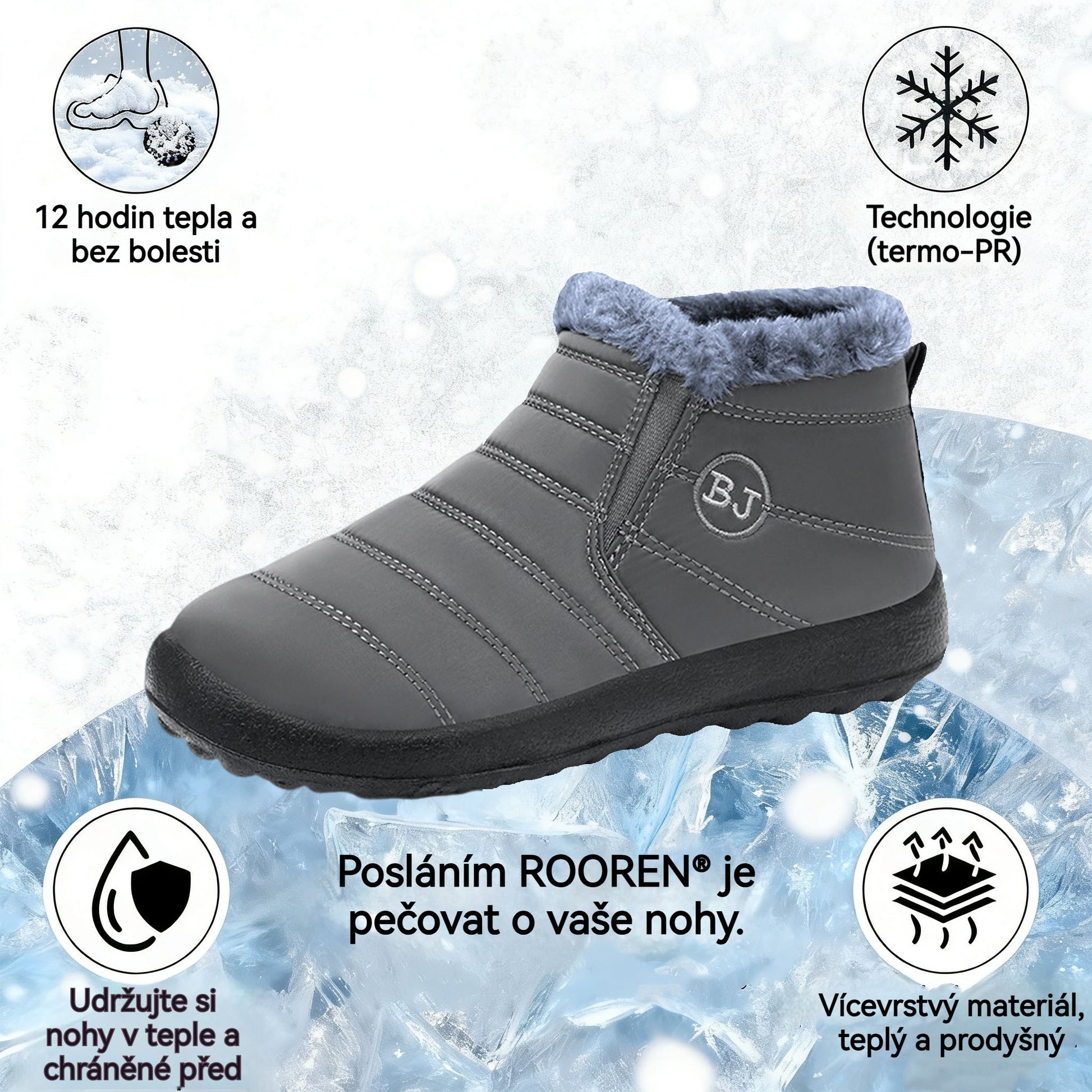 Turistické boty ROOREN® Insulated - Vyrobené z italské kůže, s oporou klenby pro pohodlí, odolnost a úlevu od nepohodlí nohou!