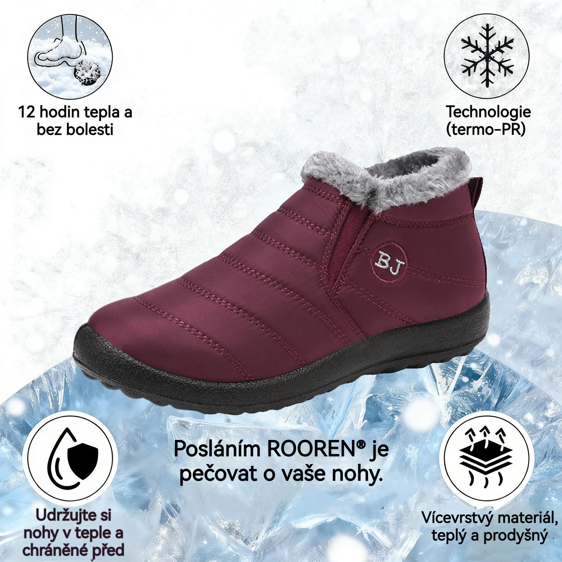 Turistické boty ROOREN® Insulated - Vyrobené z italské kůže, s oporou klenby pro pohodlí, odolnost a úlevu od nepohodlí nohou!