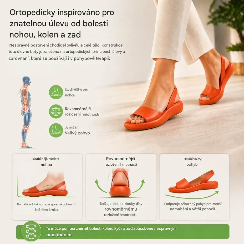Ortopedické sandály – Pohodlné sandály pro ženy | Ergonomická opora