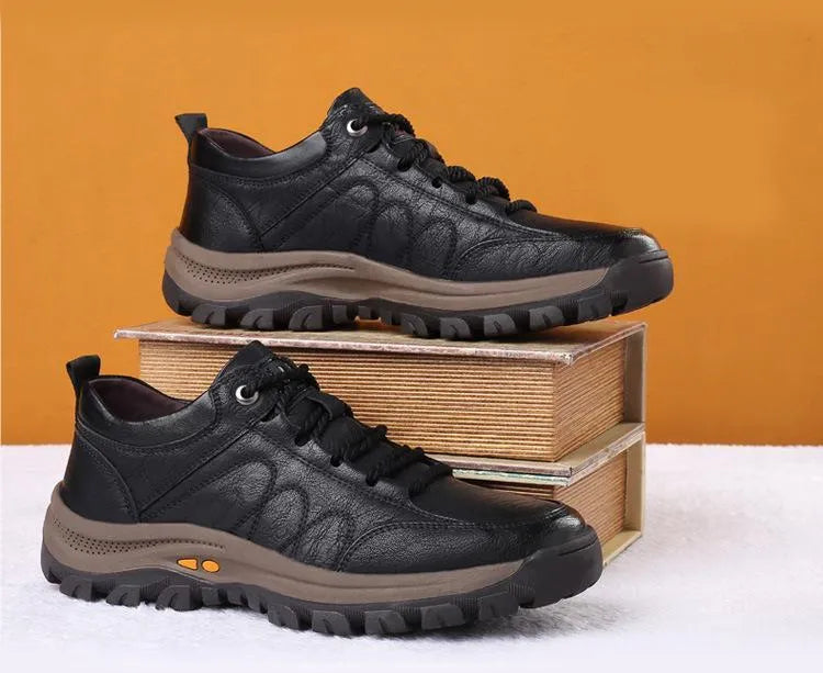 【⏰Časově omezená nabídka: sleva 70 % – Nenechte si ji ujít!】Ergonomická ortopedická obuv – ✅️Koriguje držení těla při chůzi a zmírňuje bolest nohou – Nově vylepšená voděodolnost a protiskluzovost 👞Vybraná australská kůže