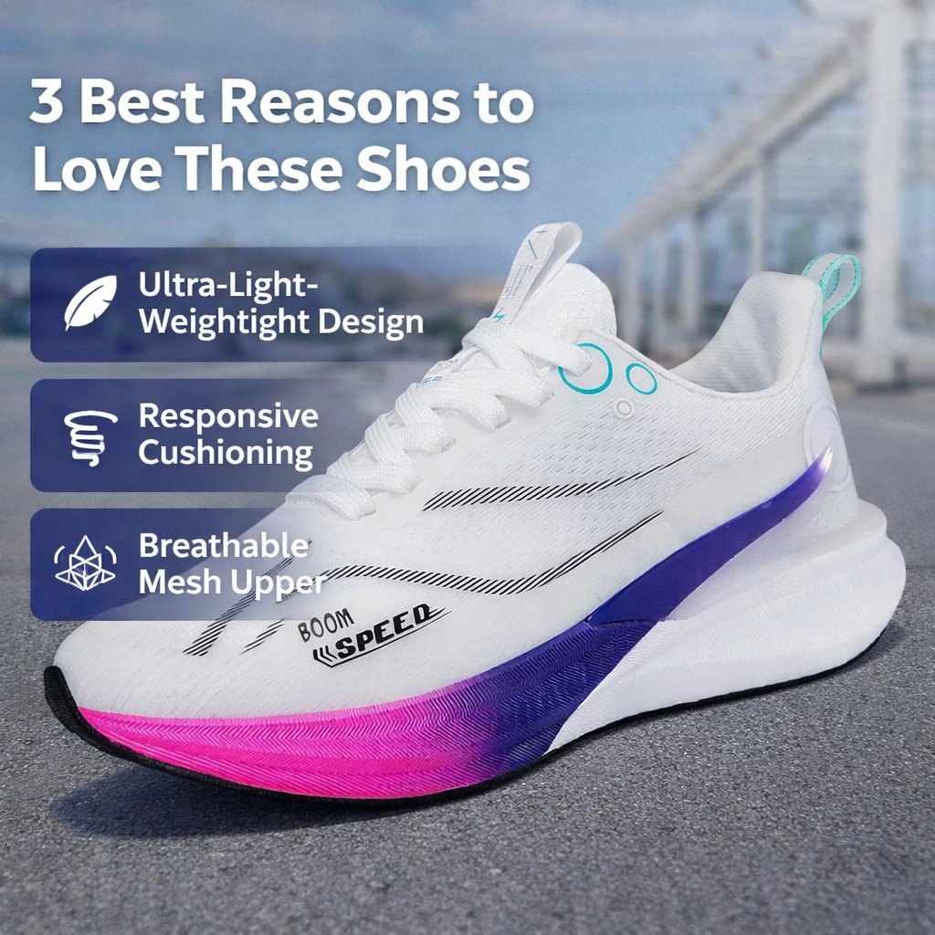 ROOREN® Ultralehká sportovní obuv/ortopedické vložky - Lehká, pohodlná, prodyšná, ergonomicky tvarovaná pro úlevu od bolesti nohou!