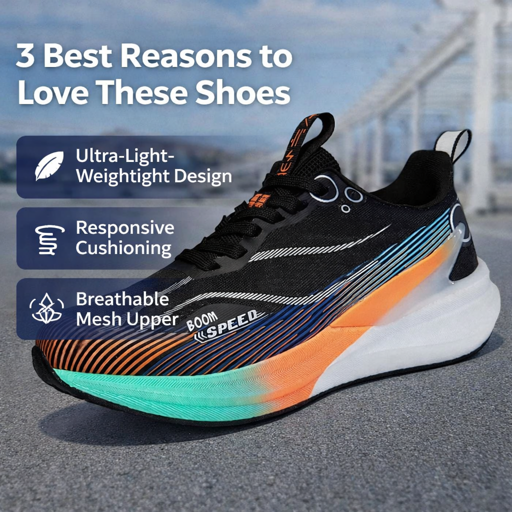 ROOREN® Ultralehká sportovní obuv/ortopedické vložky - Lehká, pohodlná, prodyšná, ergonomicky tvarovaná pro úlevu od bolesti nohou!