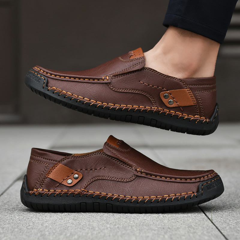 Prémiové kožené mokasíny - Pohodlí a styl - Ergonomický design s oporou klenby, voděodolné a protiskluzové. 🔥 Sleva 50 % po omezenou dobu!