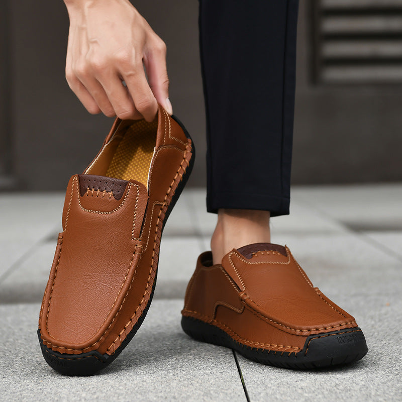 Prémiové kožené mokasíny - Pohodlí a styl - Ergonomický design s oporou klenby, voděodolné a protiskluzové. 🔥 Sleva 50 % po omezenou dobu!