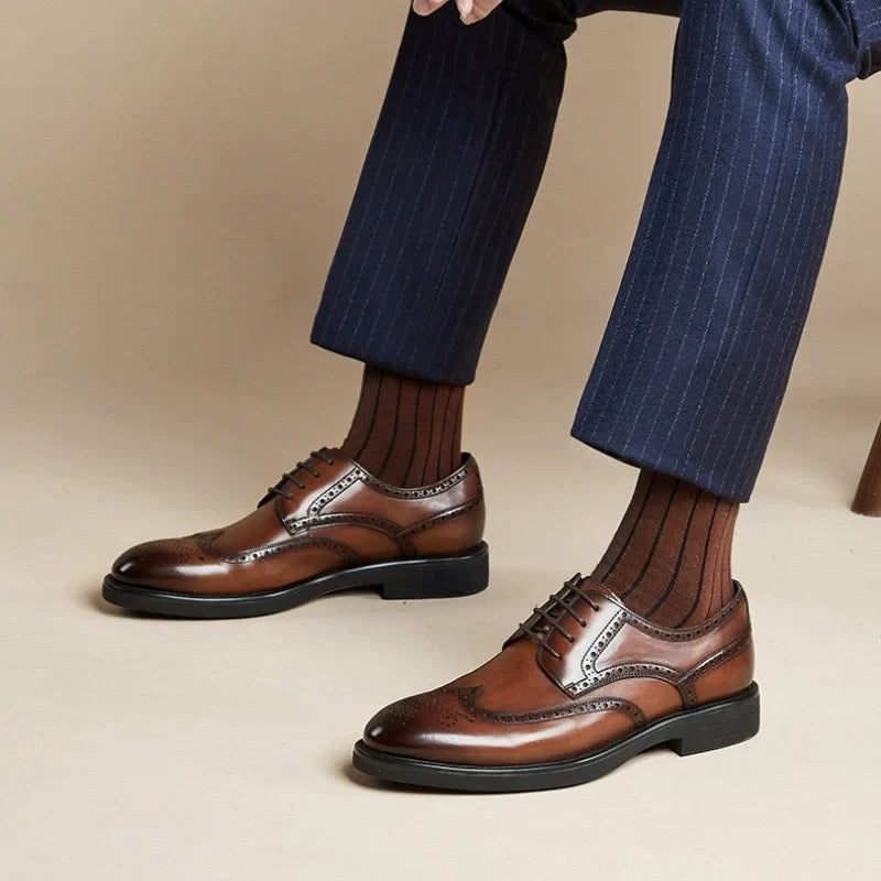 🎁Hoje com 50% de desconto✅Sapatos em pele de alta qualidade - Alivia as dores nas articulações 👞 Caminhada confortável