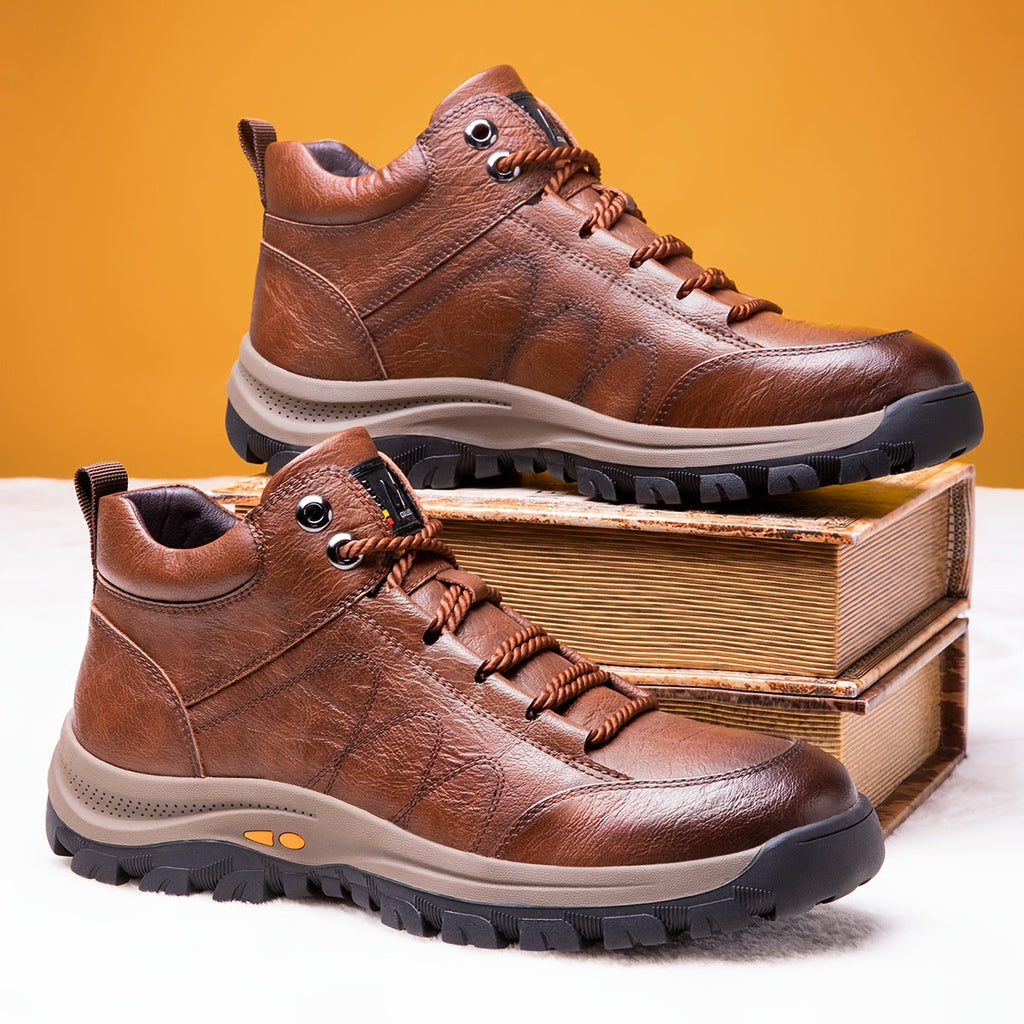 ROOREN® Izolirani pohodniški čevlji - Izdelani iz italijanskega usnja, ti čevlji imajo oporo za stopalni lok, so udobni in trpežni ter učinkovito lajšajo bolečine v stopalih, hrbtu in kolenih!