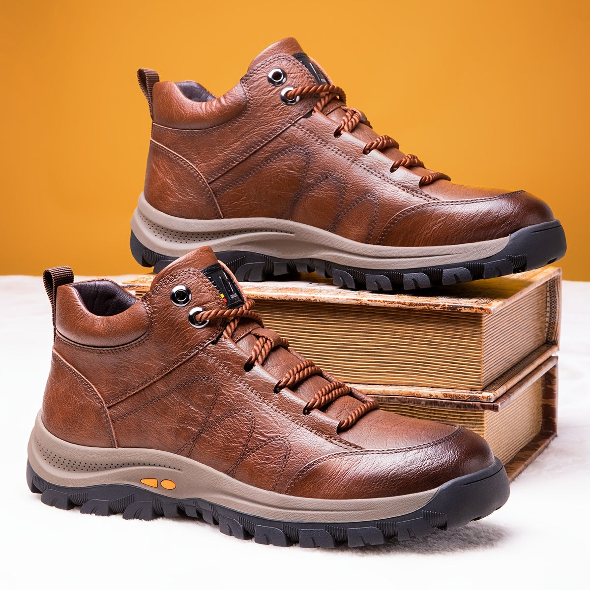 ROOREN® Izolirani pohodniški čevlji - Izdelani iz italijanskega usnja, ti čevlji imajo oporo za stopalni lok, so udobni in trpežni ter učinkovito lajšajo bolečine v stopalih, hrbtu in kolenih!