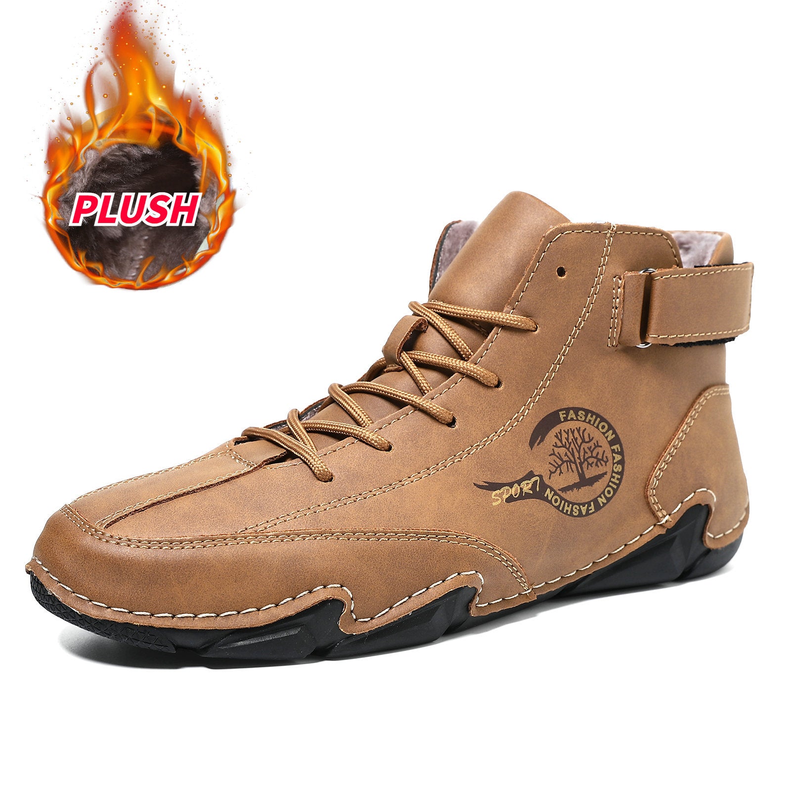 Plaxoo® | Offerta limitata: 50% di sconto!Stivali alti in pelle vera, unisex per uomini e donne!Sono scarpe ortopediche con supporto plantare ergonomico, suola antiscivolo e comodissime da indossare!
