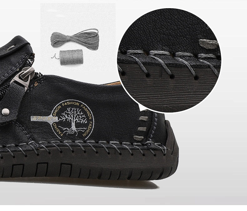 🔥Pánská ortopedická obuv z australské telecí kůže👞Ručně šitá✅Pohodlná chůze, úleva od bolesti✅Nepromokavá a protiskluzová✅