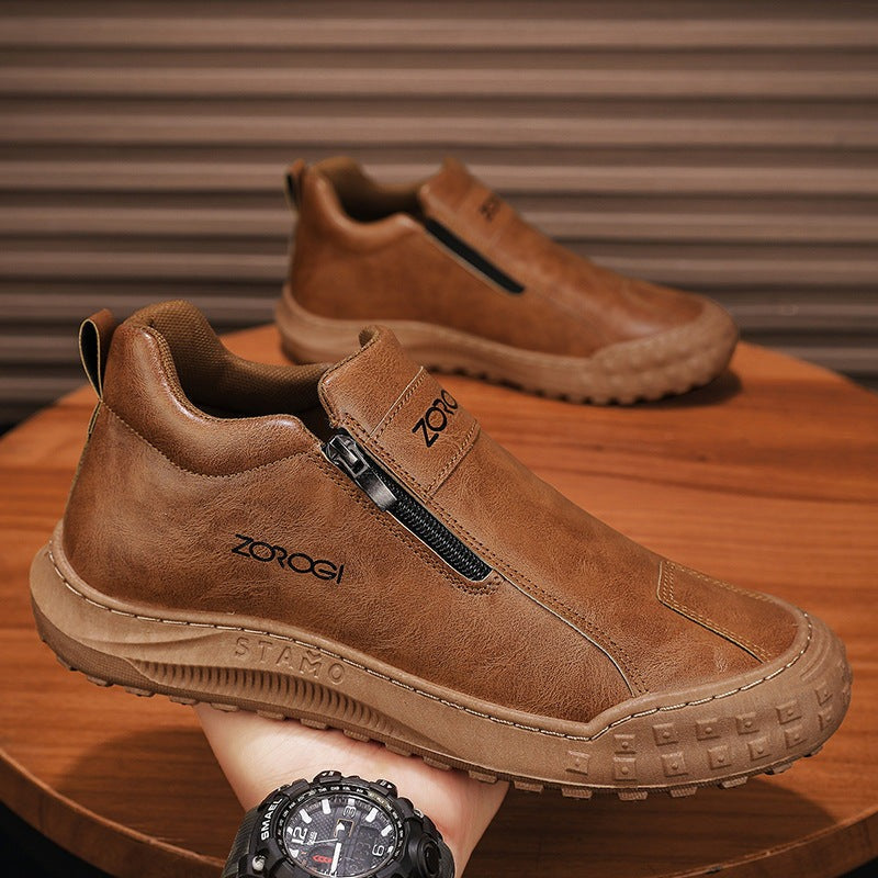 【⏰Dnes sleva 67 % - Končí brzy🔥】Protiskluzová a hřejivá turistická obuv ROOREN® - Vyrobena z italské hovězí kůže, s konstrukcí na podporu klenby, pohodlná a odolná, zmírňuje nepohodlí nohou!