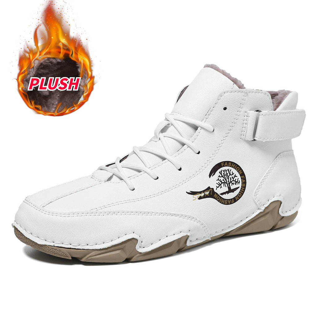 Plaxoo® | Offerta limitata: 50% di sconto!Stivali alti in pelle vera, unisex per uomini e donne!Sono scarpe ortopediche con supporto plantare ergonomico, suola antiscivolo e comodissime da indossare!