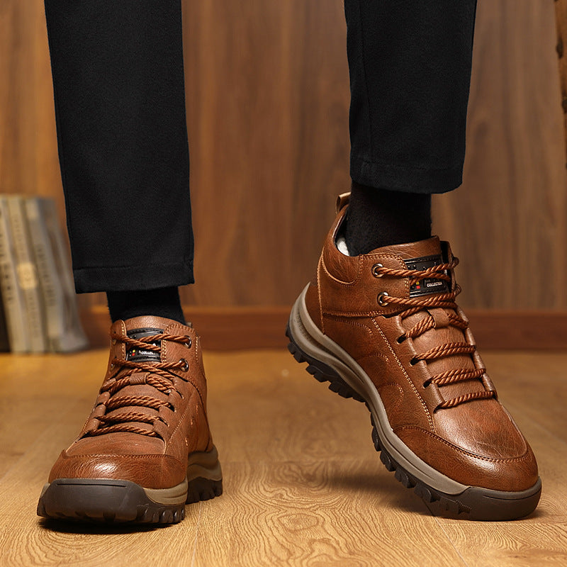 ROOREN® Izolirani pohodniški čevlji - Izdelani iz italijanskega usnja, ti čevlji imajo oporo za stopalni lok, so udobni in trpežni ter učinkovito lajšajo bolečine v stopalih, hrbtu in kolenih!