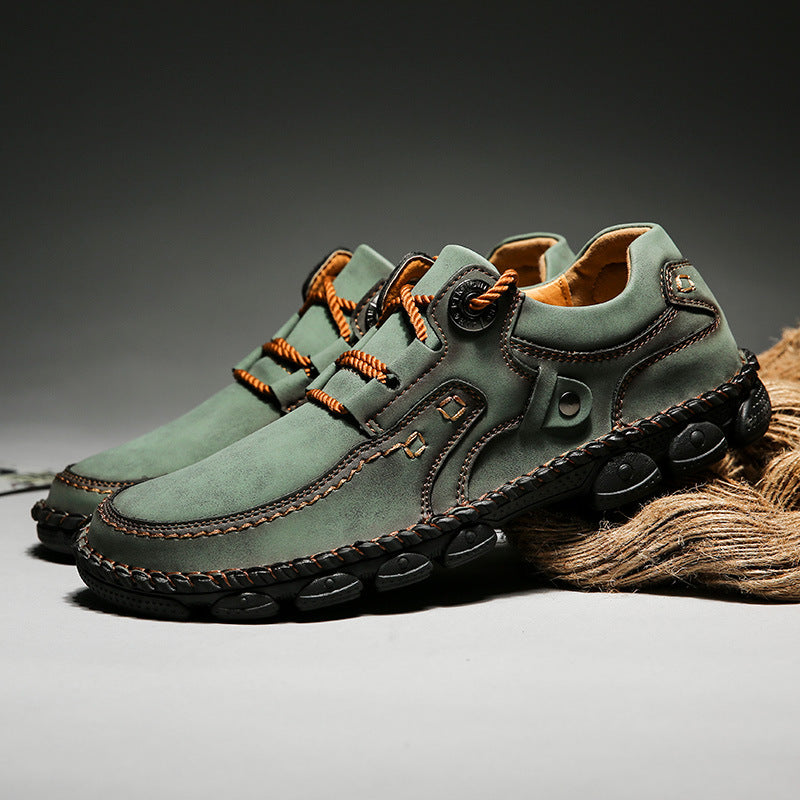 🐂 Sapatos ortopédicos para homem feitos em pele de bezerro👞 Costurados à mão✅ Alivia as dores nos pés - Caminhada confortável