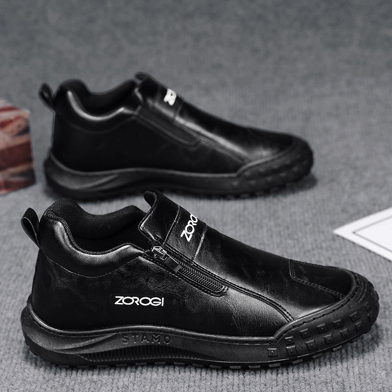 (🔥50% sleva⏰) Pánské pohodlné boty s bočním zipem - ergonomický design, měkká a protiskluzová podrážka
