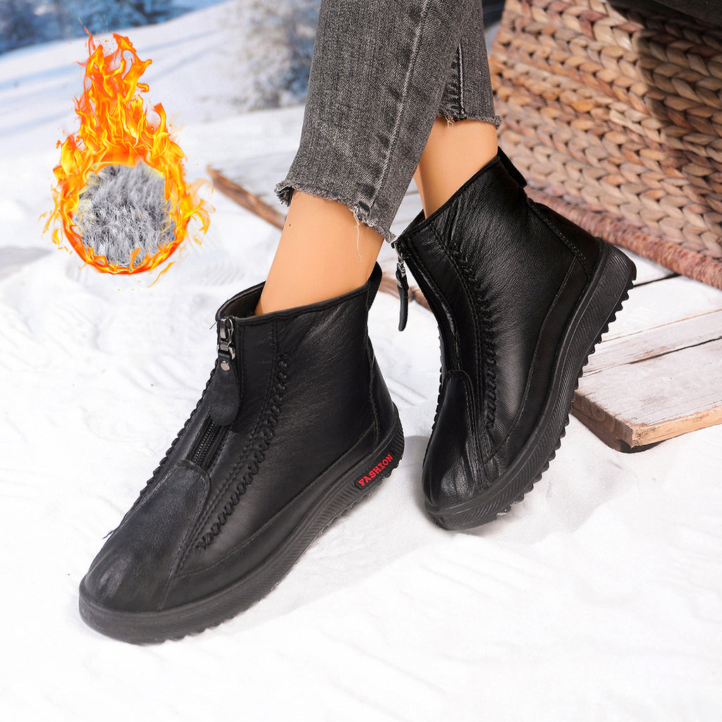 📣Časově omezená nabídka dnes - sleva 70 %⏰: ROOREN®, ergonomicky tvarovaná a bezpečná, teplá zimní ortopedická obuv. 👍Určeno pro ženy s bolestmi nohou, usnadňuje chůzi!