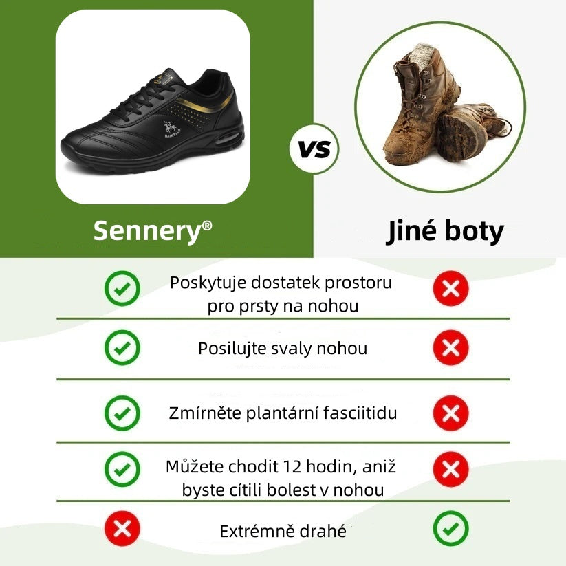 (🔥 70% sleva - Nenechte si to ujít!) Ortopedická obuv ROOREN® - 👞 - Odolná, protiskluzová a voděodolná. Poskytuje oporu klenby, zmírňuje bolest a je vhodná pro muže i ženy.