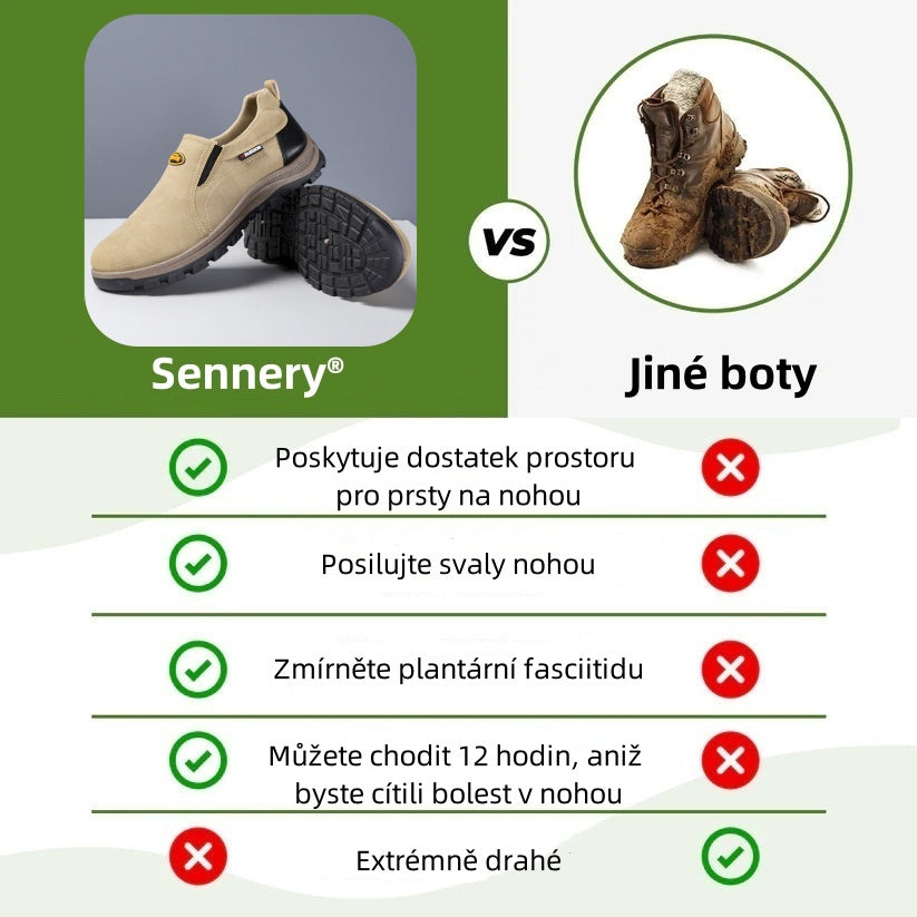 Sennery® – Ergonomicky navržená lékařská ortopedická obuv, která ulevuje od bolesti zad, kloubů a nohou.