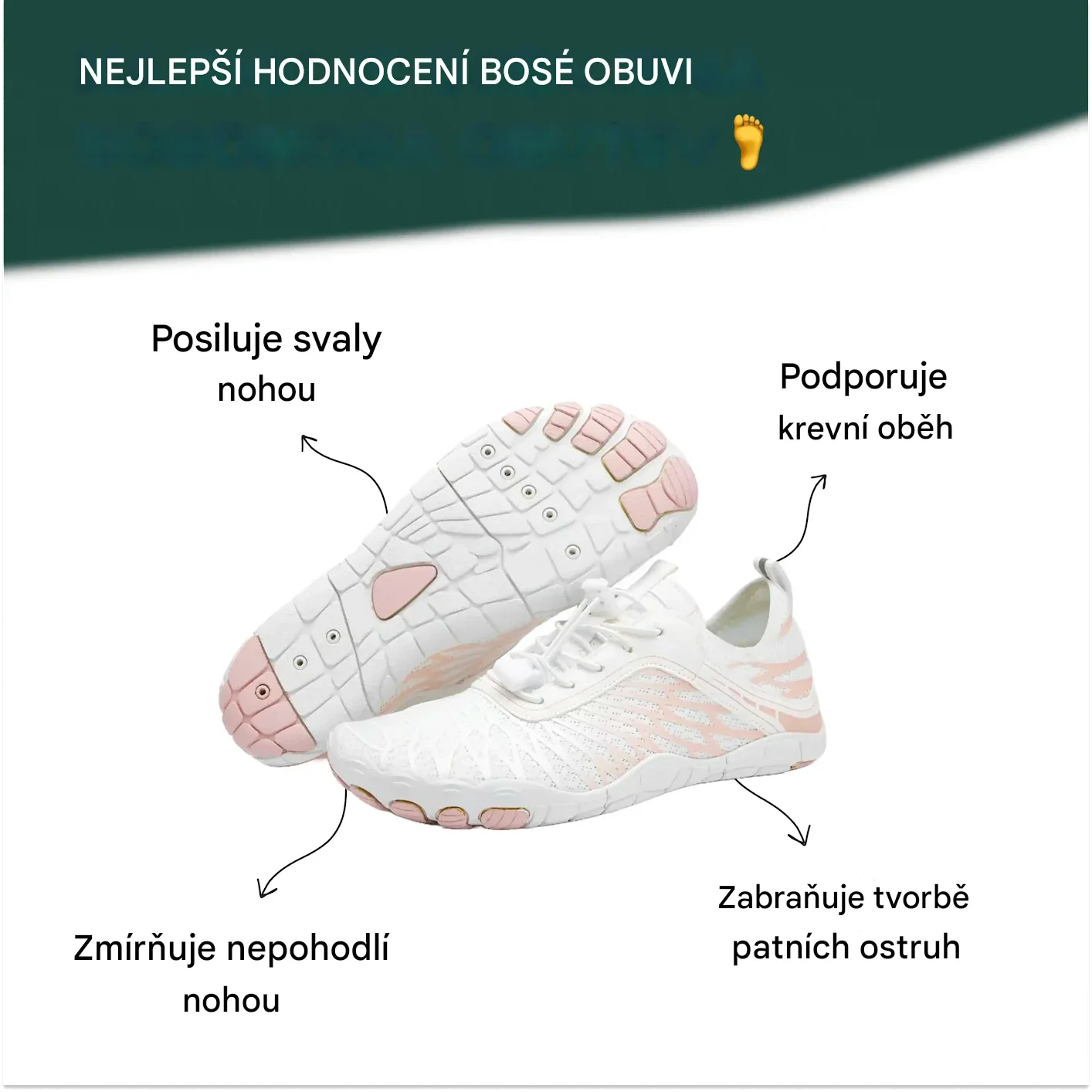 🔥Časově omezená sleva 50 %, nejoblíbenější ortopedická barefoot obuv roku 2026, 3 dny k úlevě od bolesti nohou