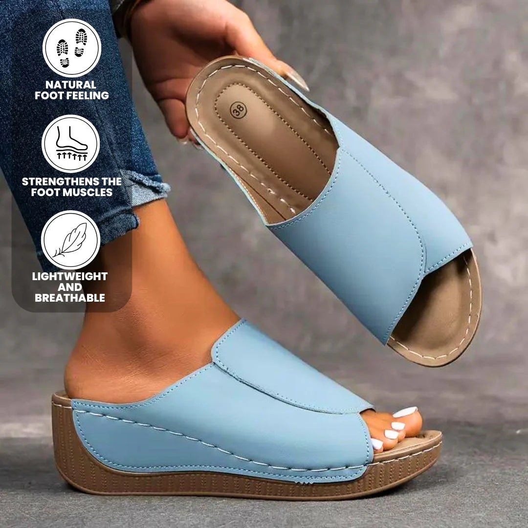 【🎁Poslední den za poloviční cenu! Nenechte si to ujít!】Ortopedické a nárazy tlumící sandály s ergonomickým designem pro pohodlnější chůzi👞