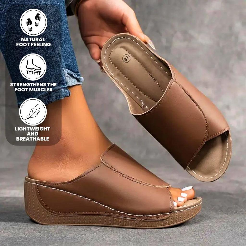 【🎁Poslední den za poloviční cenu! Nenechte si to ujít!】Ortopedické a nárazy tlumící sandály s ergonomickým designem pro pohodlnější chůzi👞
