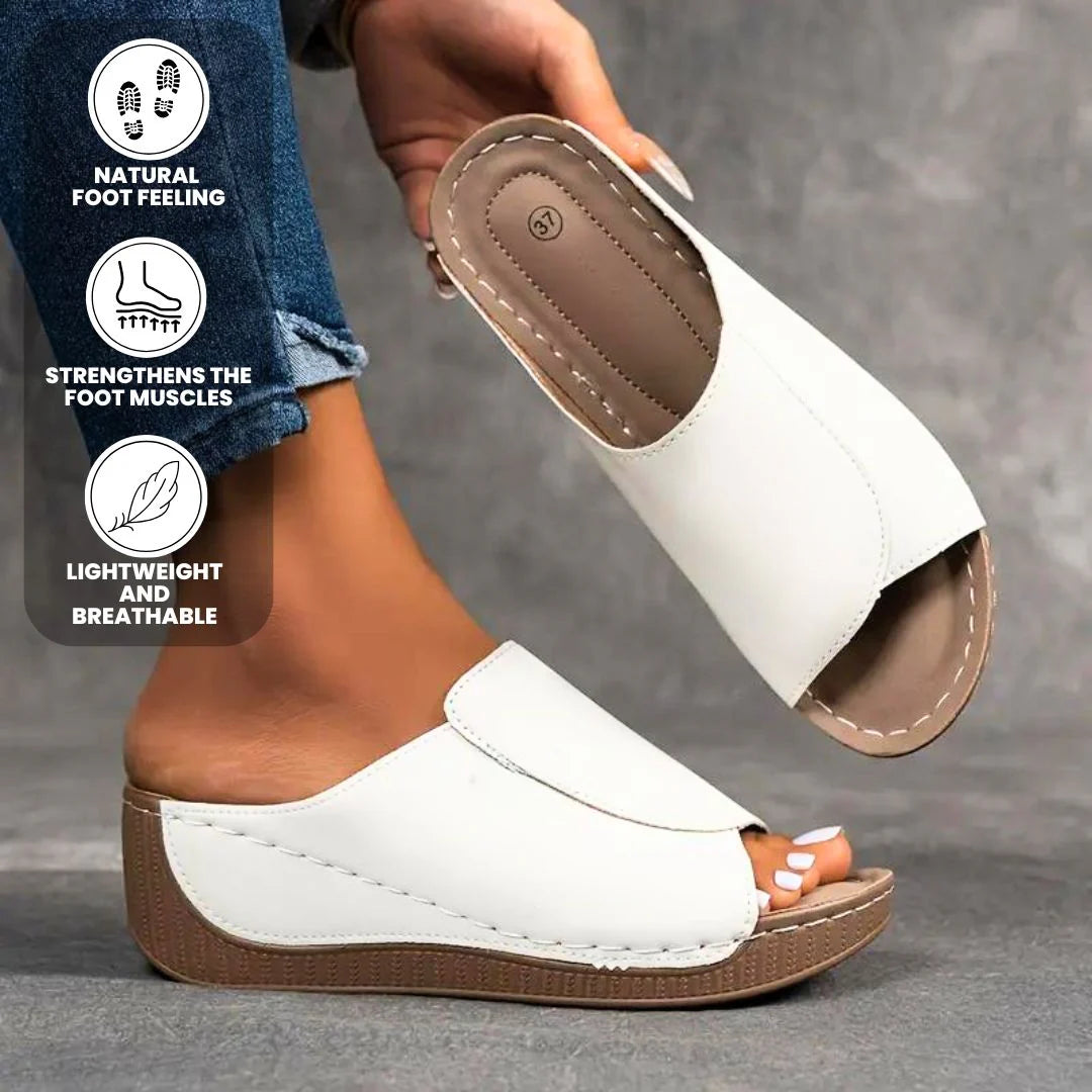 【🎁Poslední den za poloviční cenu! Nenechte si to ujít!】Ortopedické a nárazy tlumící sandály s ergonomickým designem pro pohodlnější chůzi👞
