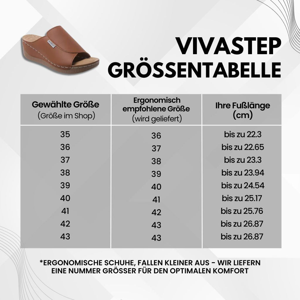 VivaStep Sandalen - Anatomisch entlastende & rutschfeste Sandalen | Ergonomisches Design
