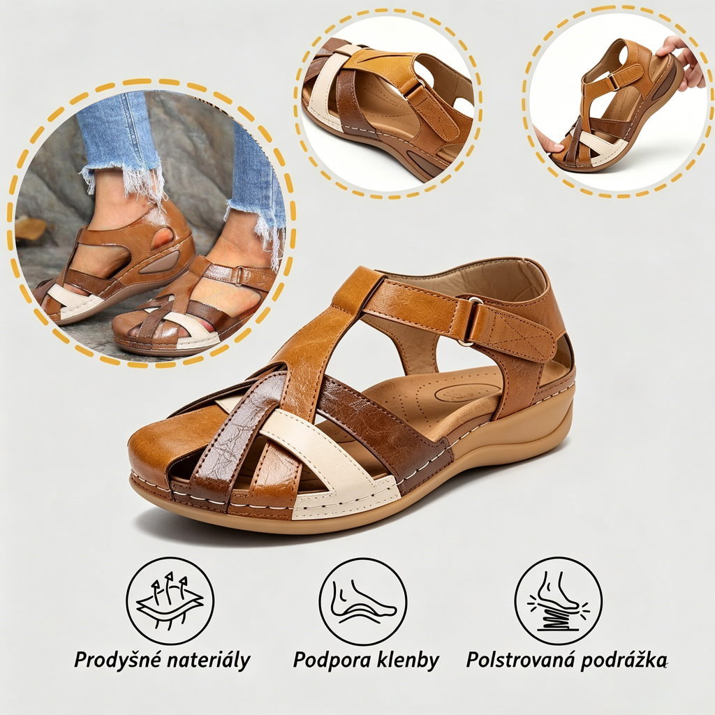🎁Dnes za poloviční cenu - nenechte si to ujít|Ergonomicky tvarované ortopedické sandály - bezbolestná chůze👞usnadňují chůzi