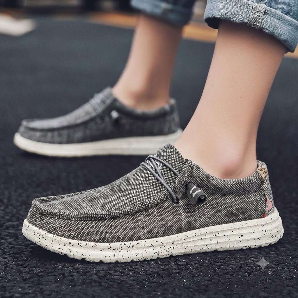 🎉 Časově omezená nabídka! 👞 Pánská letní volnočasová obuv | Ultralehká a prodyšná ✅ Nazouvací design, snadné nazouvání a zouvání 👣 Měkká, protiskluzová podrážka 🚶 S oporou klenby pro pohodlnou celodenní chůzi