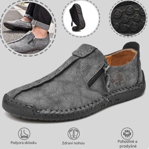 🔥Pánská ortopedická obuv z australské telecí kůže👞Ručně šitá✅Pohodlná chůze, úleva od bolesti✅Nepromokavá a protiskluzová✅