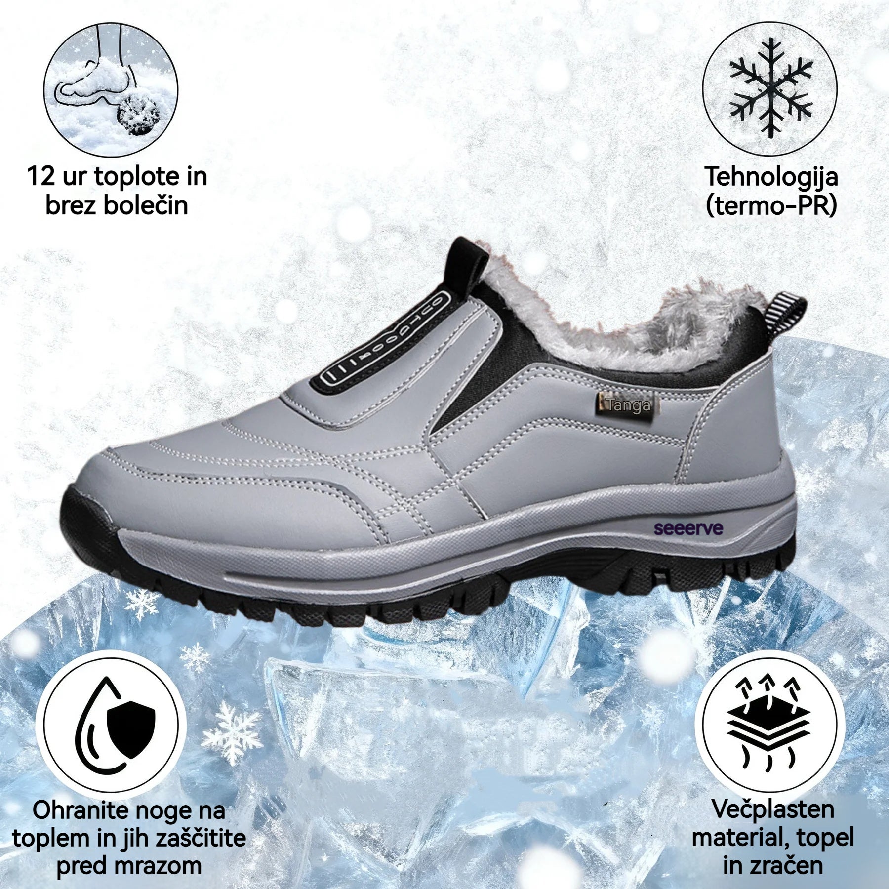 🔥Dnešní speciál: Sleva 50 %! ⏰ - Pánská ortopedická obuv Rooren®, zimní sněhule. 👞 Protiklouzavé a teplé - Pohodlný střih - Ergonomický design.