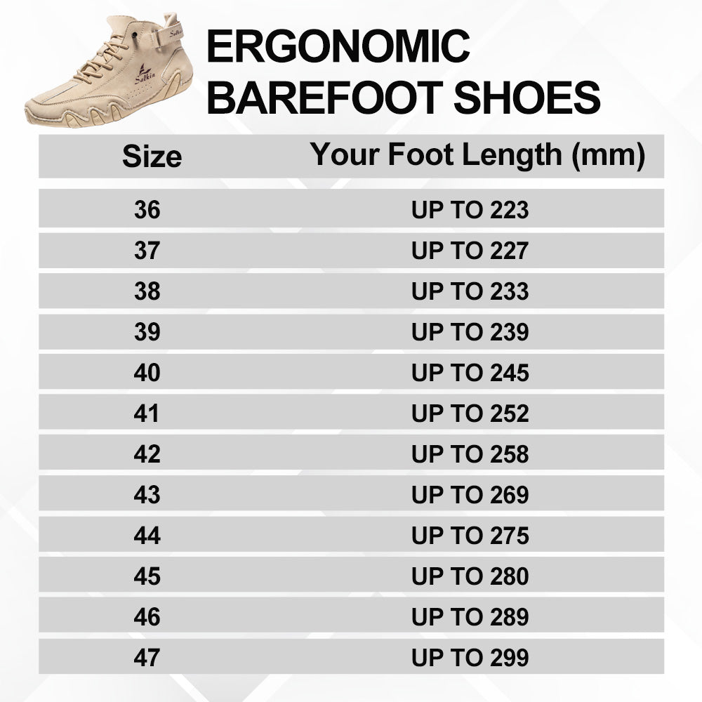 Rooren® – Ergonomické, voděodolné a protiskluzové bosé boty z pravé kůže