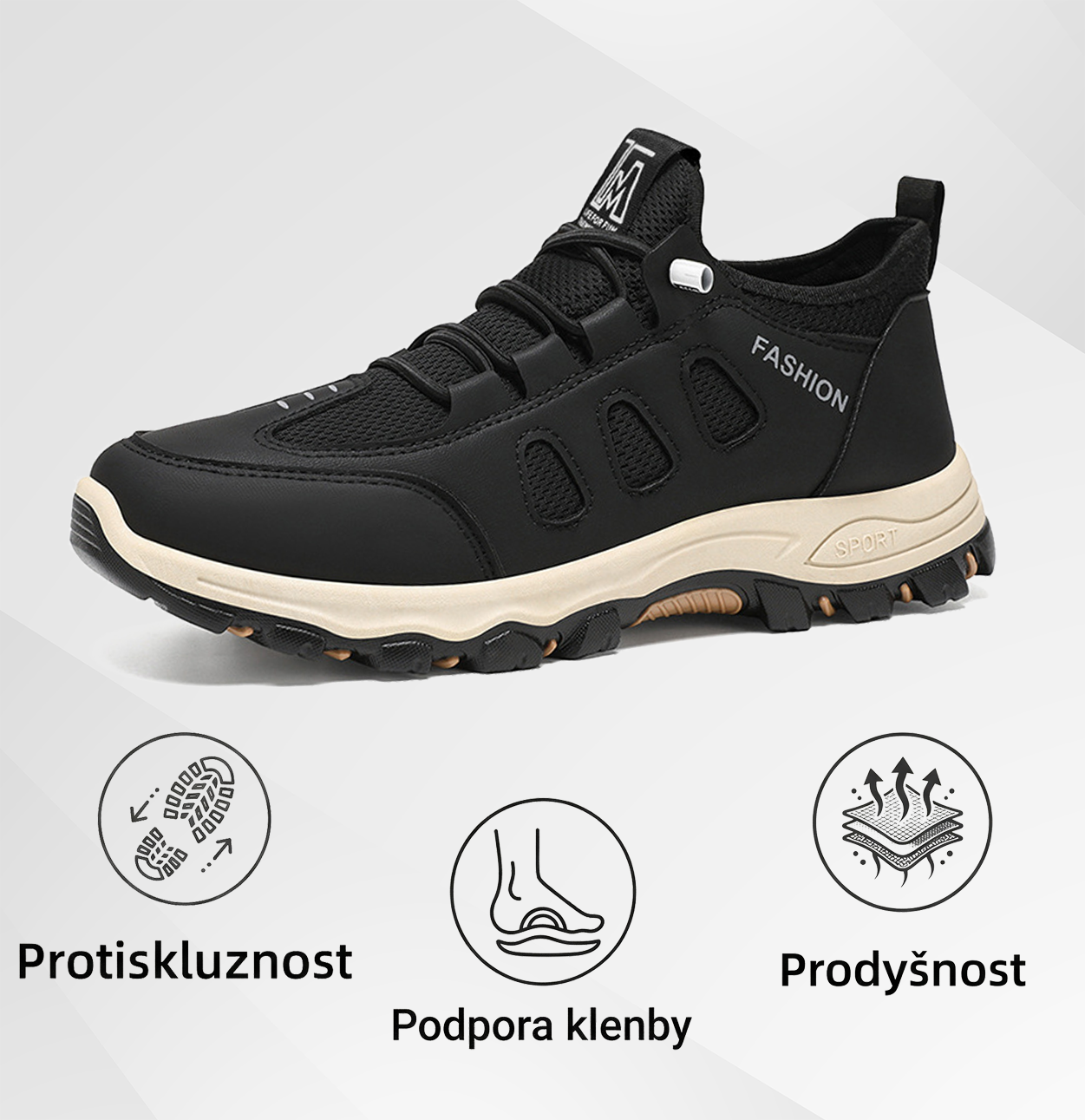 🔥50% sleva - Nenechte si to ujít! | Pánské outdoorové boty SLANCKS® | S oporou klenby. Protiskluzové a prodyšné pro celodenní pohodlí.