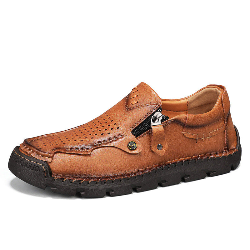 SteozzyTM⏰Promotion - 70% OFF🔥 Men Casual Leather Loafer Summer Flat Soft Light Shoes