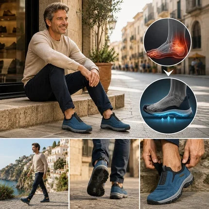 Ortopedická obuv ROOREN® [🔥Dnes za poloviční cenu! 🎁] Pohodlná vycházková obuv 👟 Podpora klenby | Účinně ulevuje od bolesti nohou, bolesti klenby a únavy nohou ✅
