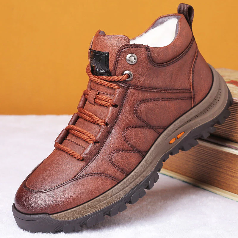 ROOREN® Izolirani pohodniški čevlji - Izdelani iz italijanskega usnja, ti čevlji imajo oporo za stopalni lok, so udobni in trpežni ter učinkovito lajšajo bolečine v stopalih, hrbtu in kolenih!