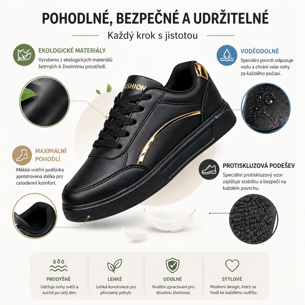 🎁Poslední den s 50% slevou! | Prémiové ergonomické boty z pravé kůže 👞 Protiskluzové a voděodolné ✅ Podpora klenby, unisex