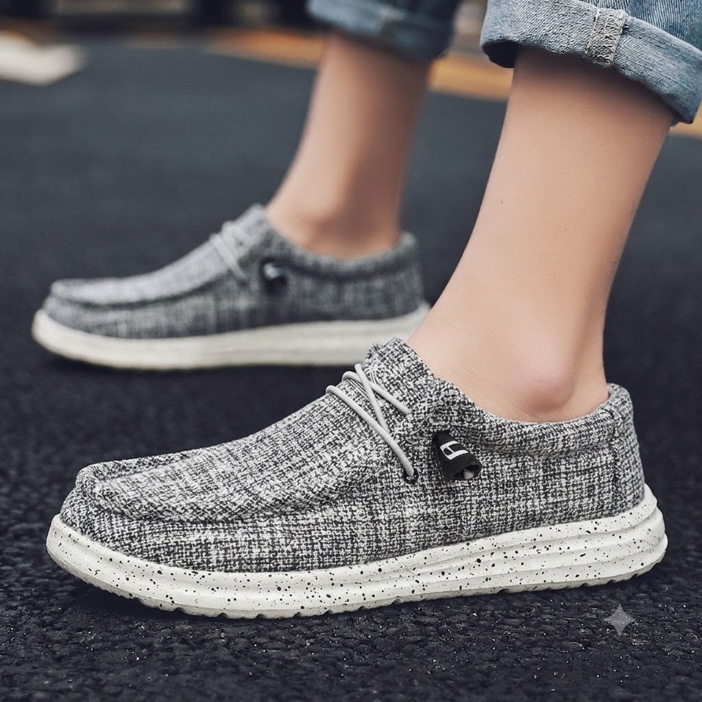 🎉 Časově omezená nabídka! 👞 Pánská letní volnočasová obuv | Ultralehká a prodyšná ✅ Nazouvací design, snadné nazouvání a zouvání 👣 Měkká, protiskluzová podrážka 🚶 S oporou klenby pro pohodlnou celodenní chůzi
