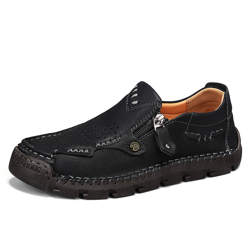SteozzyTM⏰Promotion - 70% OFF🔥 Men Casual Leather Loafer Summer Flat Soft Light Shoes