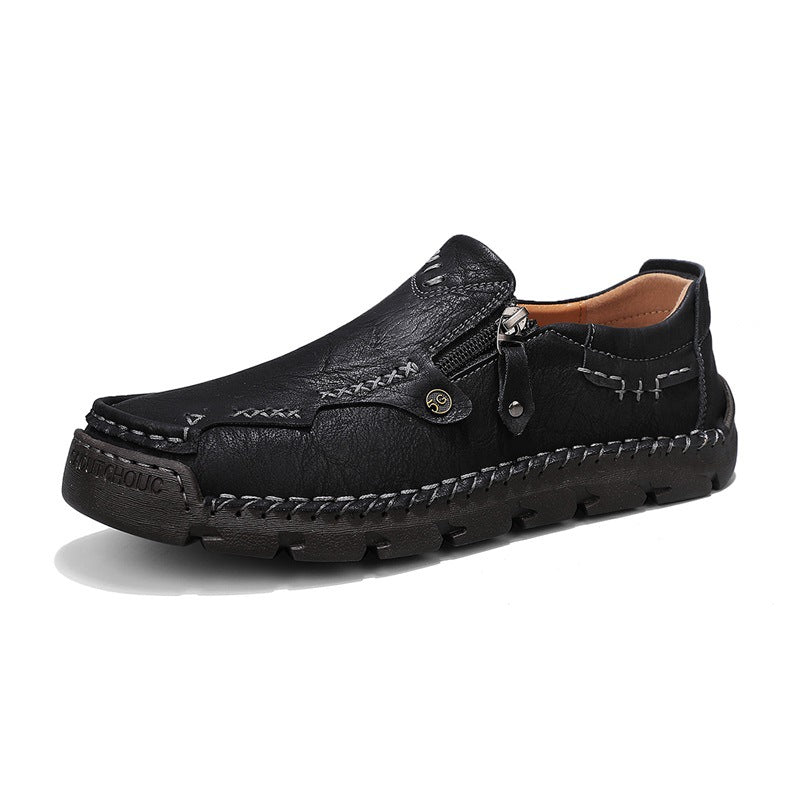 SteozzyTM⏰Promotion - 70% OFF🔥 Men Casual Leather Loafer Summer Flat Soft Light Shoes