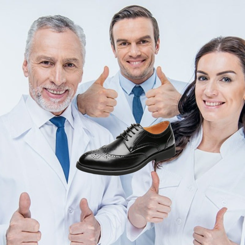 🎁Hoje com 50% de desconto✅Sapatos em pele de alta qualidade - Alivia as dores nas articulações 👞 Caminhada confortável
