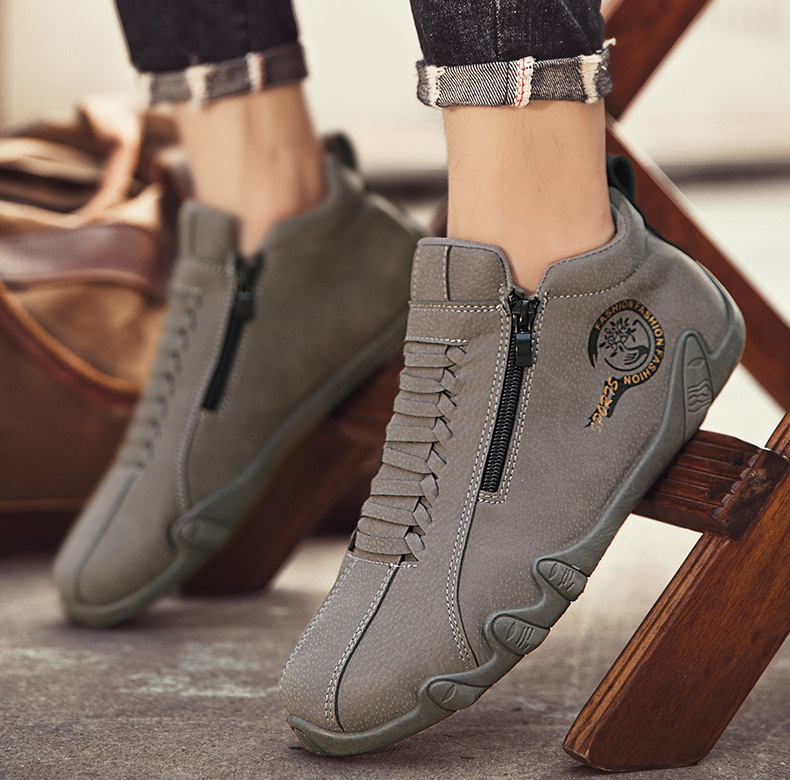 ROOREN® | Vysoké kozačky z pravé kůže, unisex! Tyto ortopedické boty mají ergonomickou oporu klenby a protiskluzovou podrážku.
