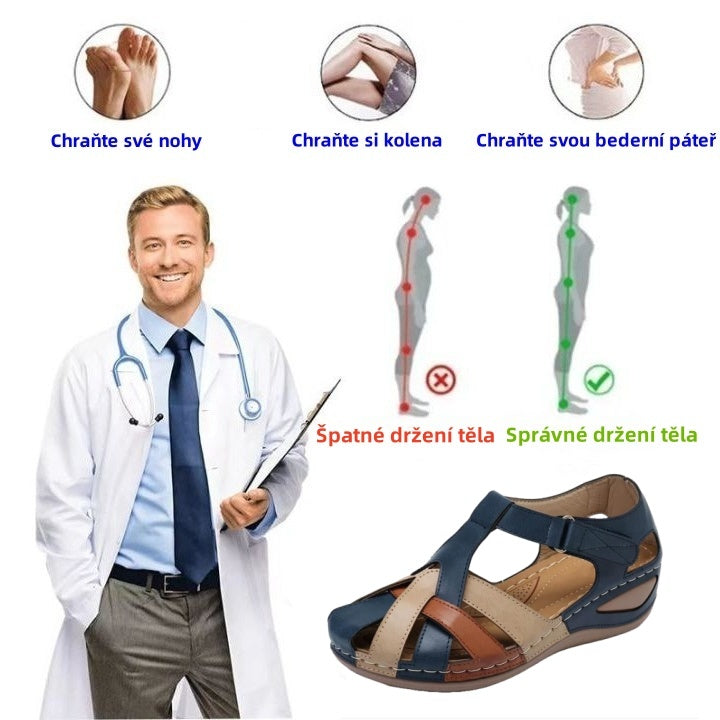 🎁Dnes za poloviční cenu - nenechte si to ujít|Ergonomicky tvarované ortopedické sandály - bezbolestná chůze👞usnadňují chůzi