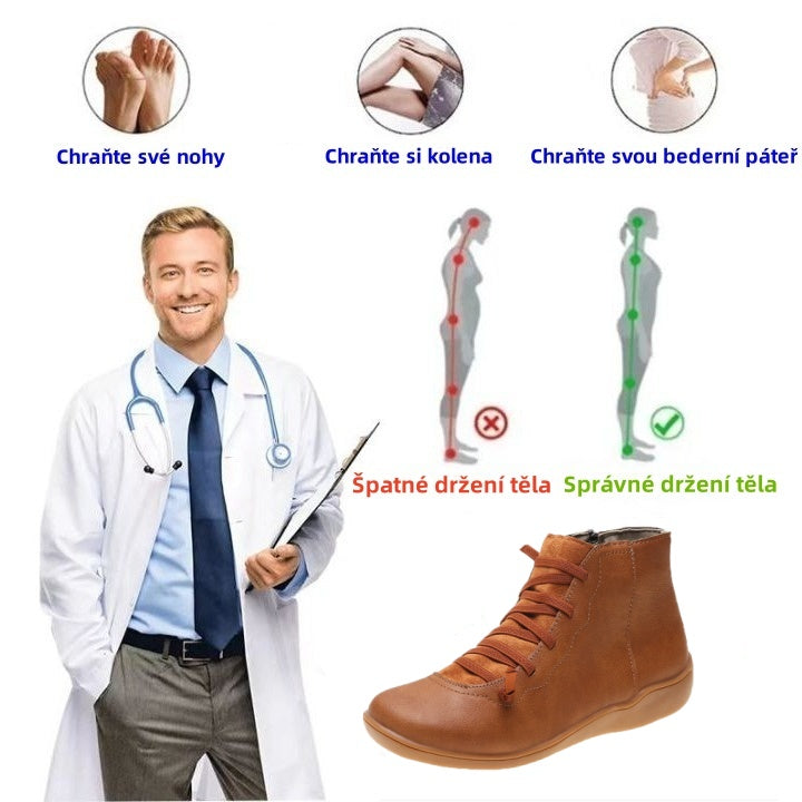 🔥Dnes za poloviční cenu - nenechte si to ujít｜ Ergonomicky navržená ortopedická obuv - design podpory klenby 👞Snadno se zbavte bolesti nohou