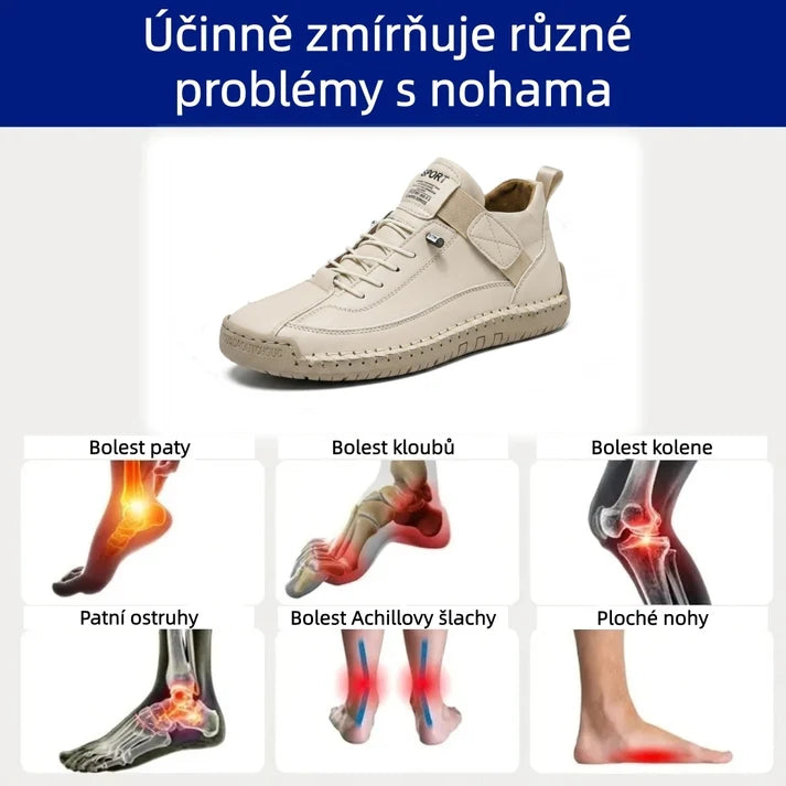 Poslední den! Sleva 70 %! ✅ Ortopedická zdravotní obuv určená speciálně pro lidi s problémy s nohama k úlevě od bolesti zad, kloubů a chodidel.